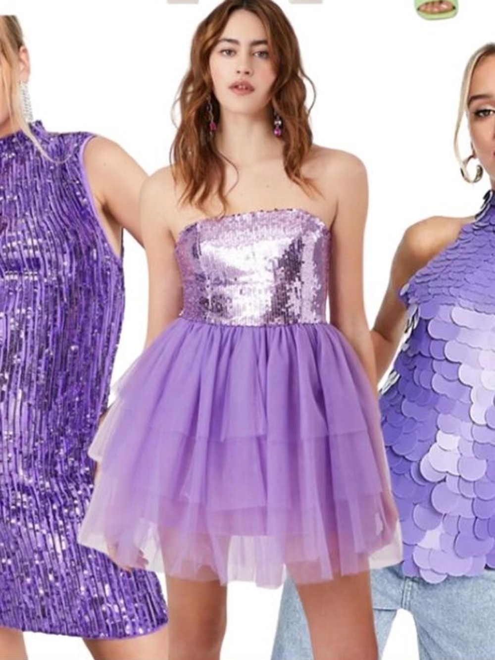 Purple Sequin Dress